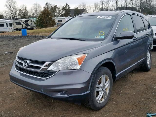 5J6RE4H72AL078310 - 2010 HONDA CR-V EXL GRAY photo 2