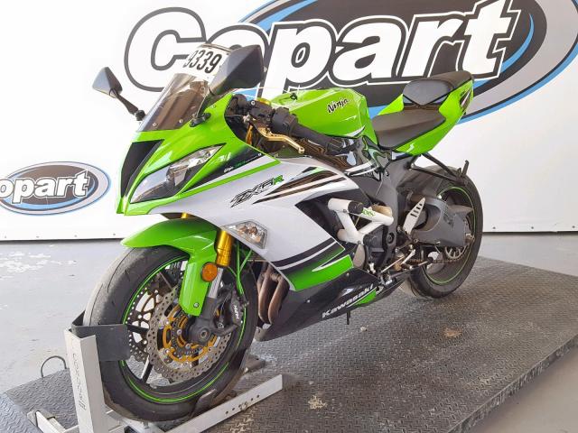 JKBZXJE13FA014767 - 2015 KAWASAKI ZX636 E GREEN photo 2