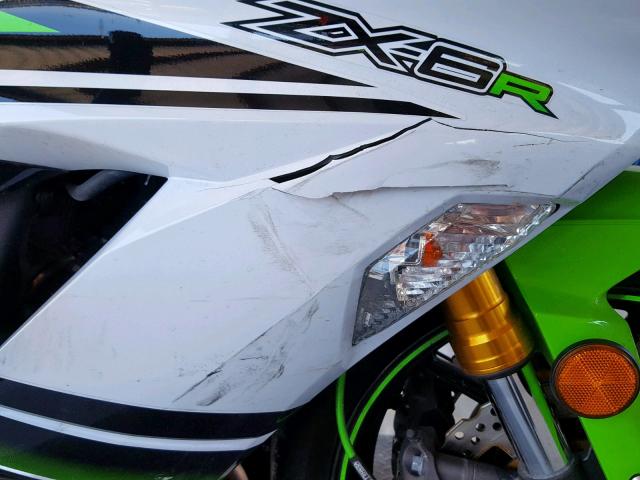 JKBZXJE13FA014767 - 2015 KAWASAKI ZX636 E GREEN photo 9