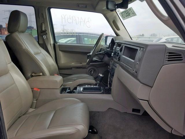 1J8HH48N36C314258 - 2006 JEEP COMMANDER GREEN photo 5