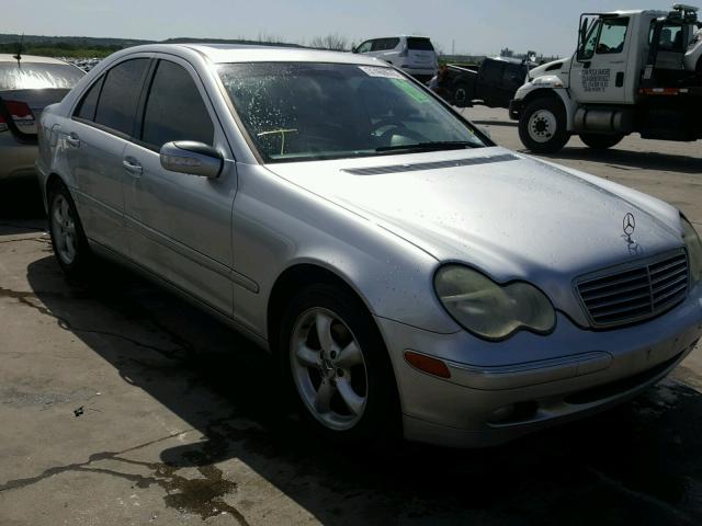 WDBRF61J24E017910 - 2004 MERCEDES-BENZ C 240 SILVER photo 1