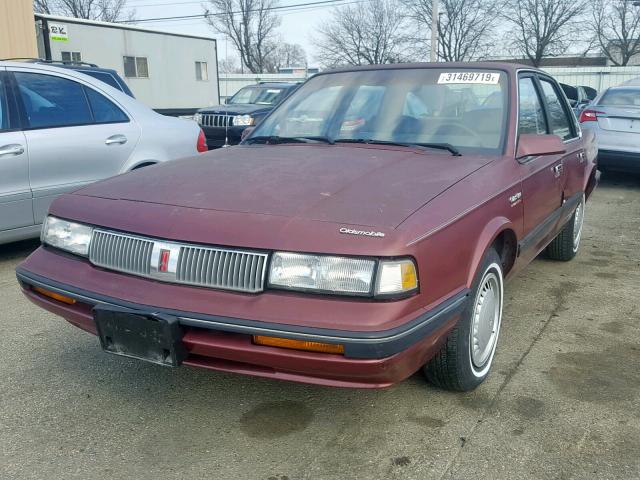 2G3AL54N7L2377359 - 1990 OLDSMOBILE CUTLASS CI RED photo 2