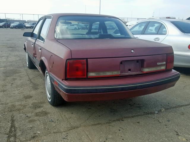 2G3AL54N7L2377359 - 1990 OLDSMOBILE CUTLASS CI RED photo 3