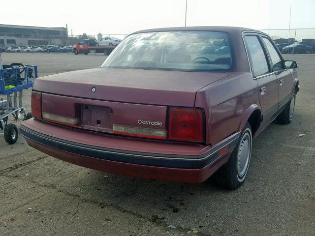 2G3AL54N7L2377359 - 1990 OLDSMOBILE CUTLASS CI RED photo 4