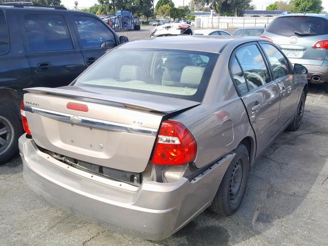 1G1ZS58F57F235193 - 2007 CHEVROLET MALIBU LS TAN photo 4