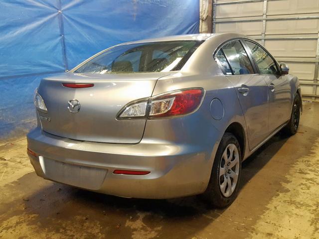 JM1BL1TF0D1764064 - 2013 MAZDA 3 I SILVER photo 4