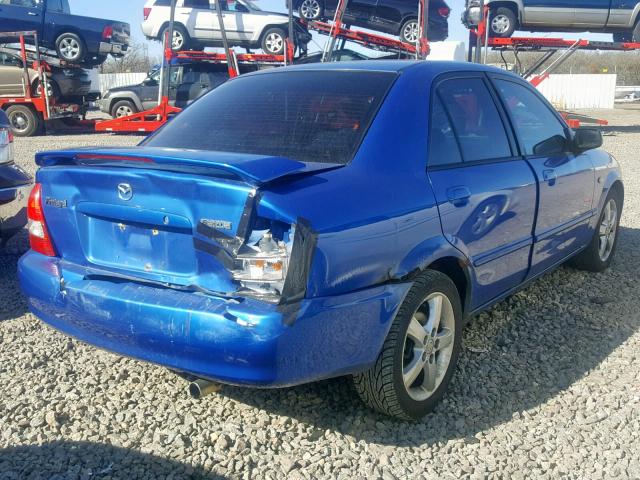 JM1BJ225130120226 - 2003 MAZDA PROTEGE DX BLUE photo 4