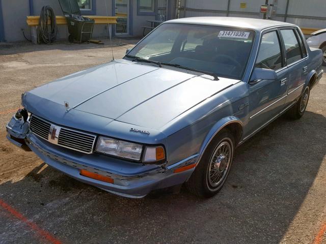 1G3AM51W0HD341833 - 1987 OLDSMOBILE CUTLASS CI BLUE photo 2