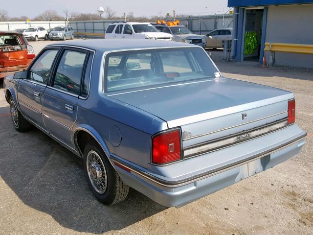 1G3AM51W0HD341833 - 1987 OLDSMOBILE CUTLASS CI BLUE photo 3