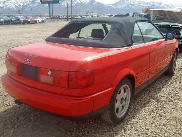 WAUAA88GXVN002413 - 1997 AUDI CABRIOLET RED photo 4