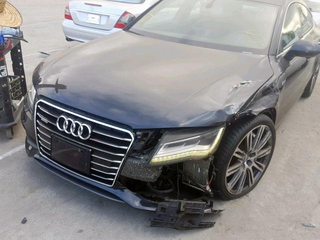 WAU2GAFCXDN045495 - 2013 AUDI A7 PRESTIG BLACK photo 9