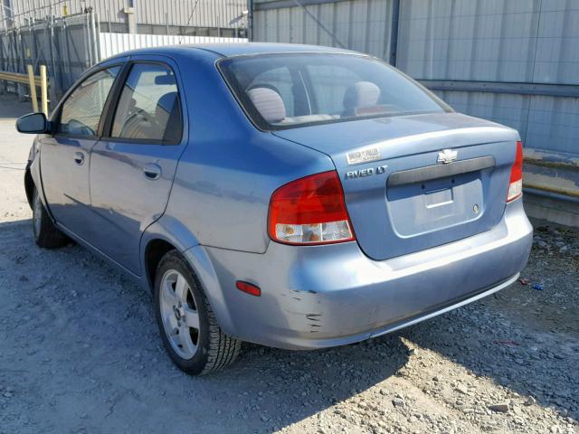 KL1TG56606B612799 - 2006 CHEVROLET AVEO LT BLUE photo 3