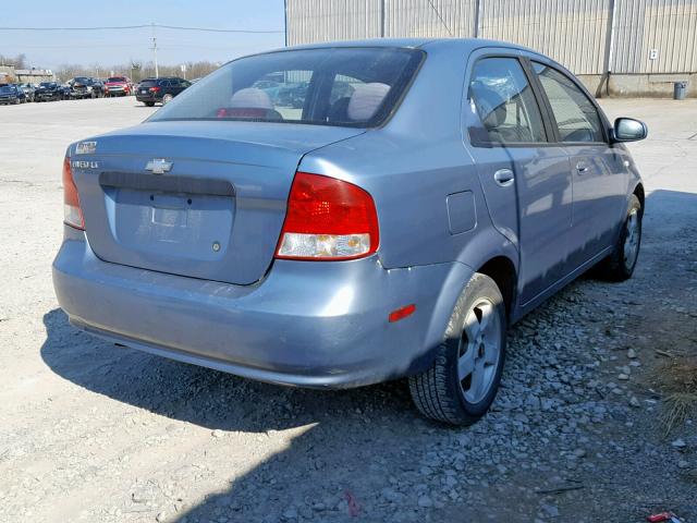 KL1TG56606B612799 - 2006 CHEVROLET AVEO LT BLUE photo 4