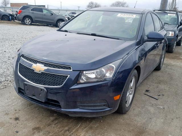 1G1PC5SB0E7487712 - 2014 CHEVROLET CRUZE LT BLUE photo 2