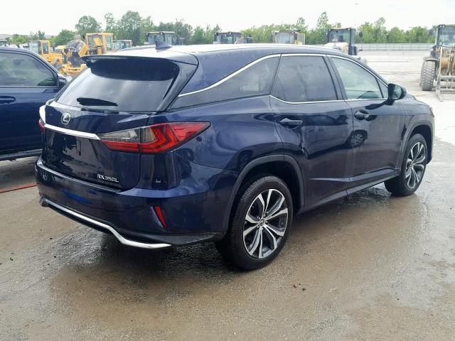 JTJGZKCA6J2002455 - 2018 LEXUS RX 350 L BLUE photo 4