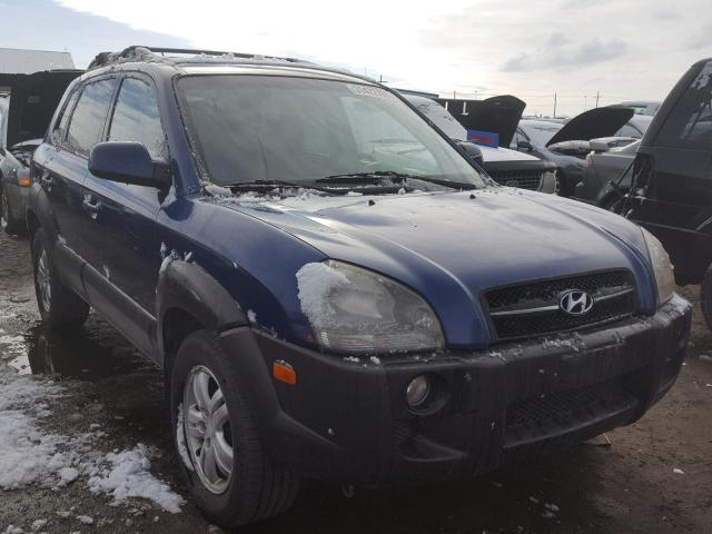 KM8JN12D07U667368 - 2007 HYUNDAI TUCSON SE BLUE photo 1