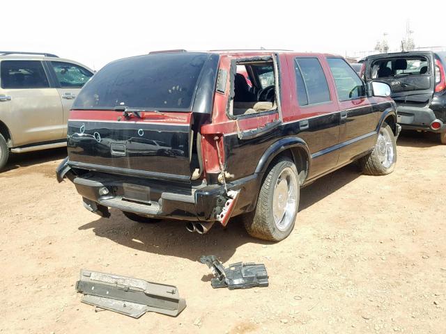 1GNCS13W6X2251592 - 1999 CHEVROLET BLAZER TWO TONE photo 4