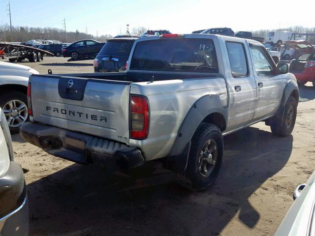 1N6ED27T63C466912 - 2003 NISSAN FRONTIER C SILVER photo 4