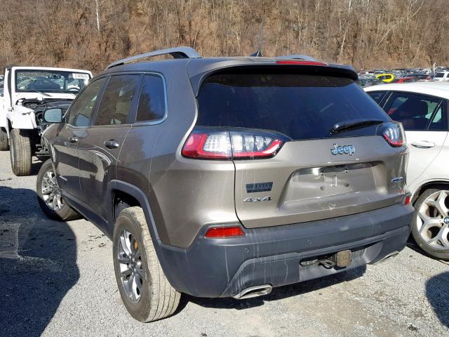 1CAPJMLN2KD261488 - 2019 JEEP CHEROKEE L BROWN photo 3