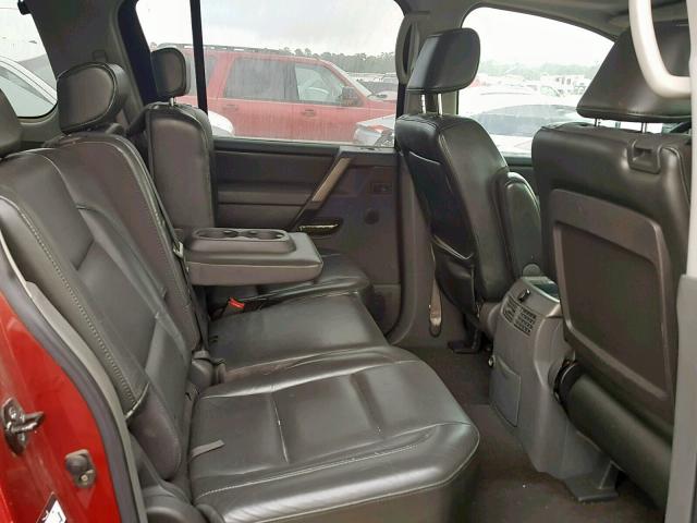 5N1AA08A05N717602 - 2005 NISSAN ARMADA SE MAROON photo 6