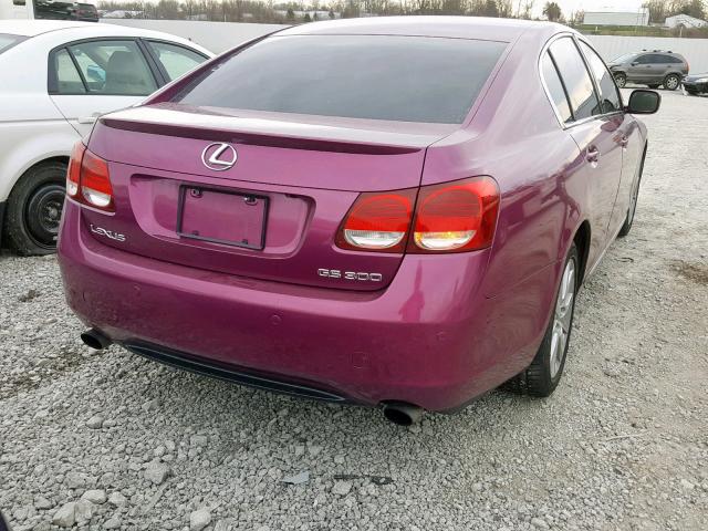 JTHCH96S760009966 - 2006 LEXUS GS GENERAT PURPLE photo 4