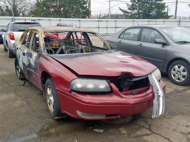 2G1WH52K959226087 - 2005 CHEVROLET IMPALA LS RED photo 1