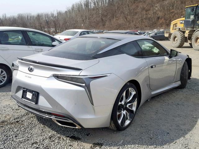 JTHHP5AY0JA005435 - 2018 LEXUS LC 500 SILVER photo 4