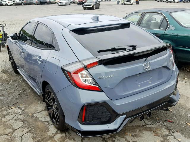 SHHFK7H9XJU229528 - 2018 HONDA CIVIC SPOR BLUE photo 3