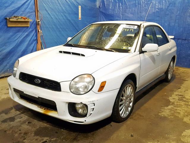 JF1GD29692G513866 - 2002 SUBARU IMPREZA WR WHITE photo 2