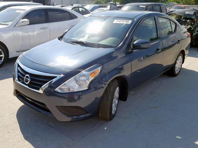 3N1CN7AP7GL864420 - 2016 NISSAN VERSA S BLUE photo 2