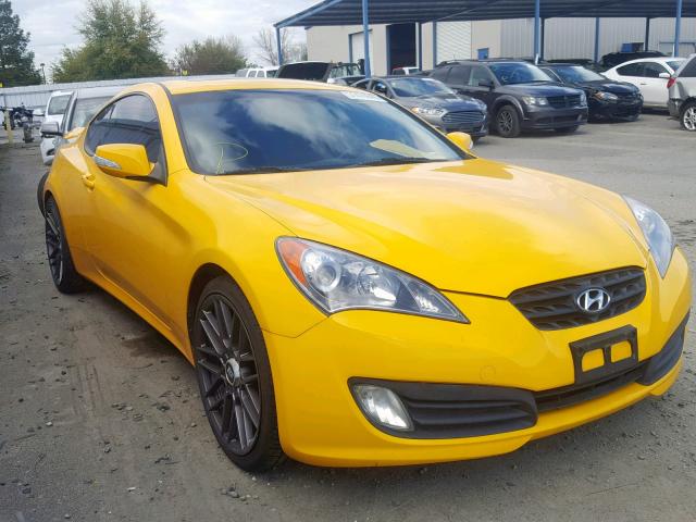 KMHHU6KH1CU066157 - 2012 HYUNDAI GENESIS CO YELLOW photo 1