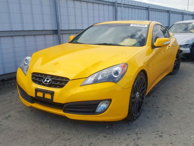 KMHHU6KH1CU066157 - 2012 HYUNDAI GENESIS CO YELLOW photo 2