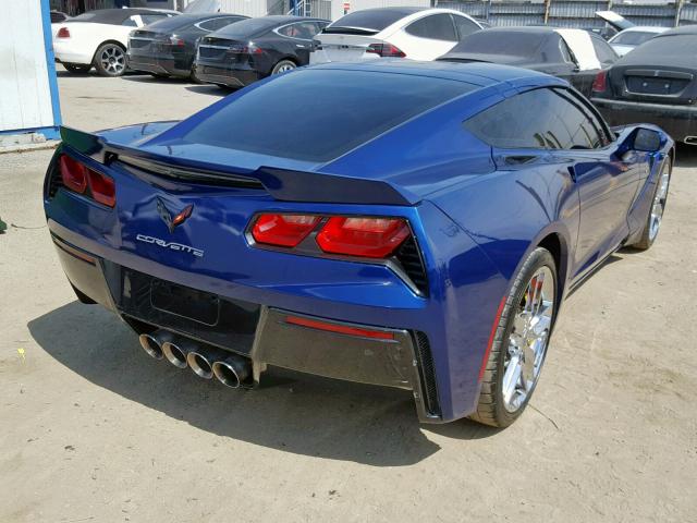 1G1YB2D75J5100625 - 2018 CHEVROLET CORVETTE S BLUE photo 4