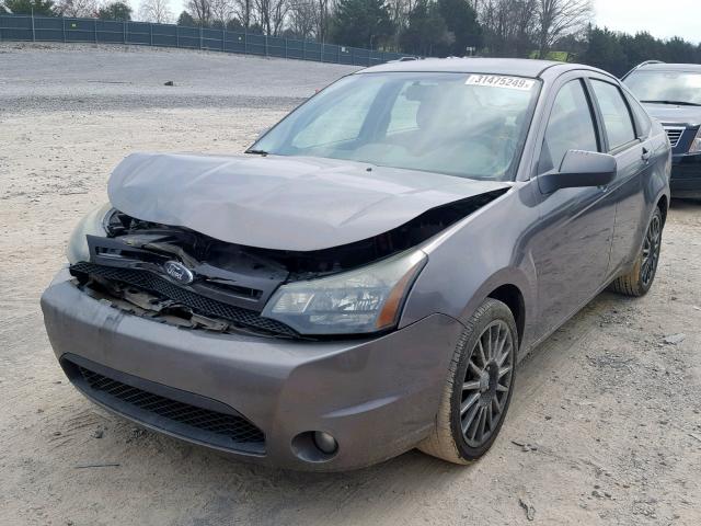 1FAHP3GNXAW148095 - 2010 FORD FOCUS SES GRAY photo 2