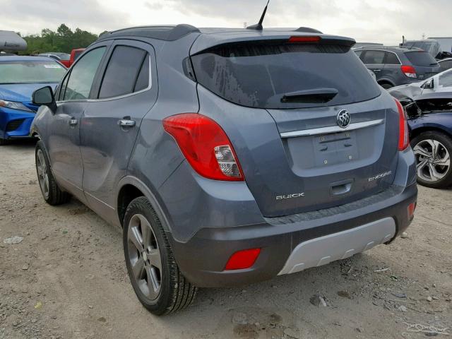 KL4CJCSBXEB711866 - 2014 BUICK ENCORE GRAY photo 3