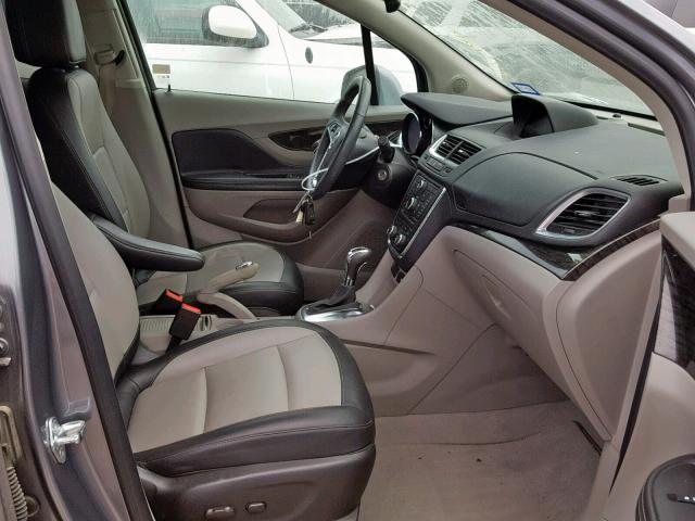 KL4CJCSBXEB711866 - 2014 BUICK ENCORE GRAY photo 5