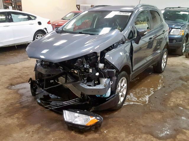 MAJ6P1UL8JC188451 - 2018 FORD ECOSPORT S BLUE photo 2