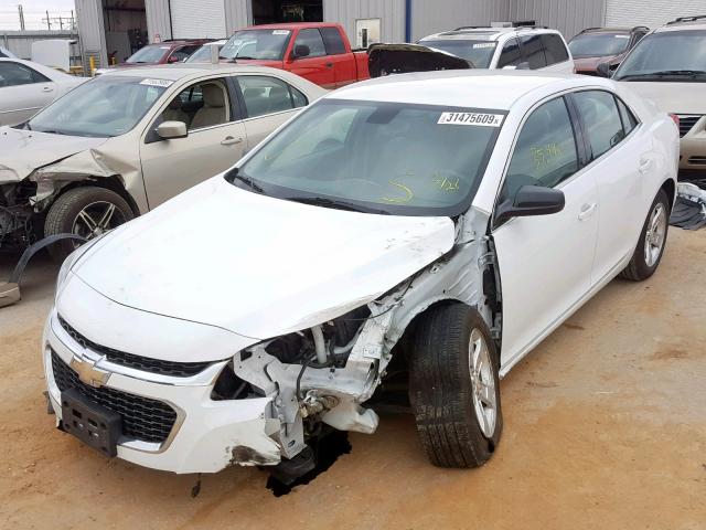 1G11B5SL8FF190518 - 2015 CHEVROLET MALIBU LS WHITE photo 2