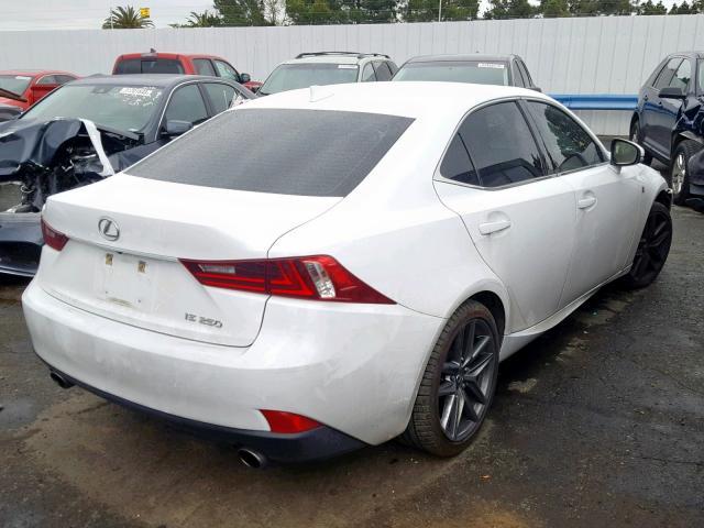 JTHBF1D26E5025194 - 2014 LEXUS IS 250 WHITE photo 4