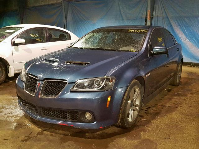 6G2ER57729L159732 - 2009 PONTIAC G8 BLUE photo 2