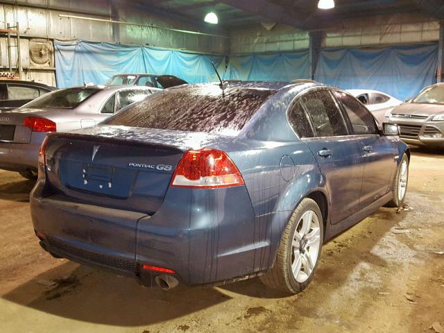 6G2ER57729L159732 - 2009 PONTIAC G8 BLUE photo 4