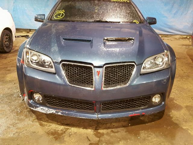 6G2ER57729L159732 - 2009 PONTIAC G8 BLUE photo 9