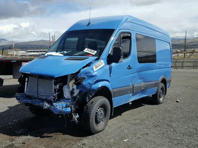 WD3FE7CD2GP354780 - 2016 MERCEDES-BENZ SPRINTER 2 BLUE photo 2