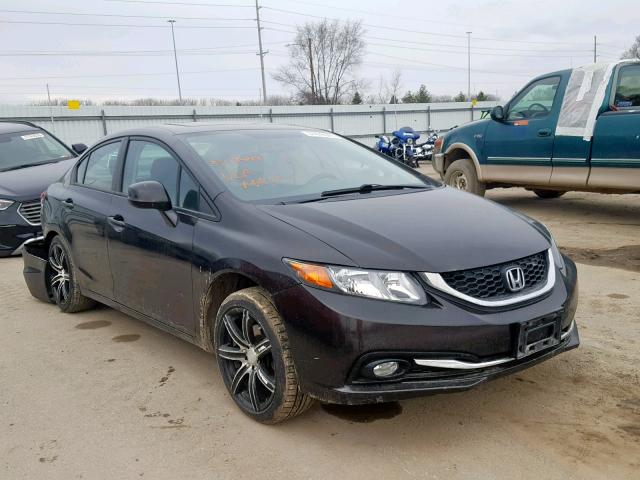 19XFB2F99DE065478 - 2013 HONDA CIVIC EXL BLACK photo 1