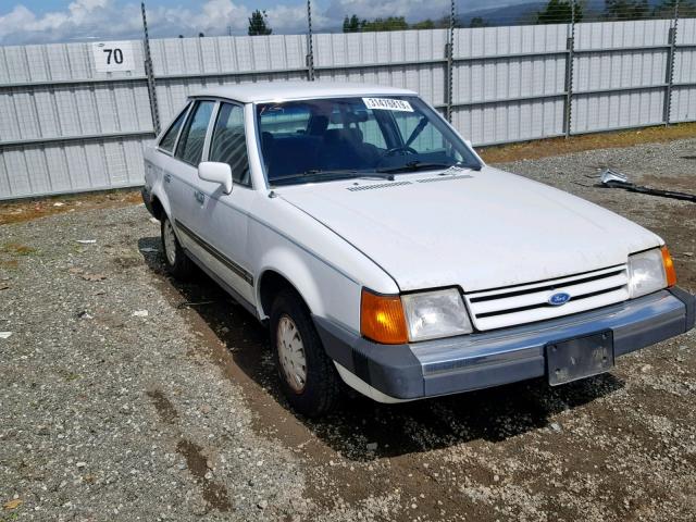 1FAPP2596HW206581 - 1987 FORD ESCORT GL WHITE photo 1