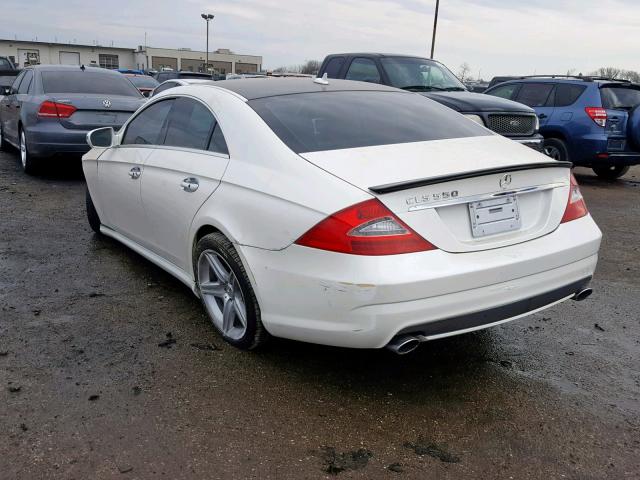 WDDDJ72X89A152171 - 2009 MERCEDES-BENZ CLS 550 WHITE photo 3