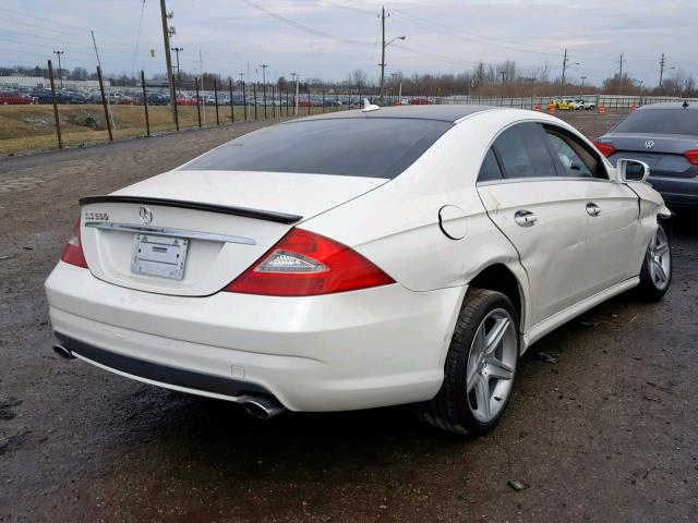 WDDDJ72X89A152171 - 2009 MERCEDES-BENZ CLS 550 WHITE photo 4