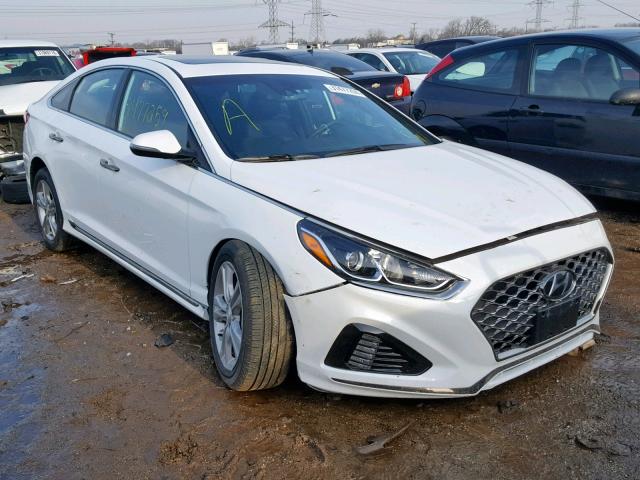 5NPE34AF9JH721414 - 2018 HYUNDAI SONATA SPO WHITE photo 1