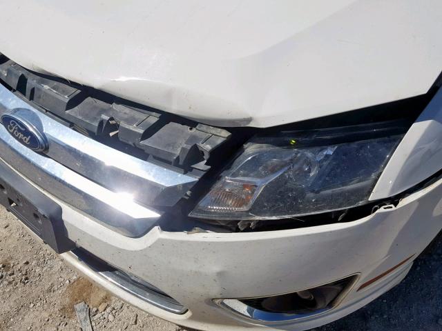 3FAHP0JA0BR213514 - 2011 FORD FUSION SEL WHITE photo 9