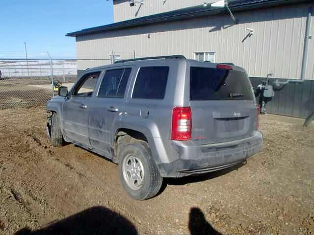 1C4NJRAB5ED855168 - 2014 JEEP PATRIOT SILVER photo 3